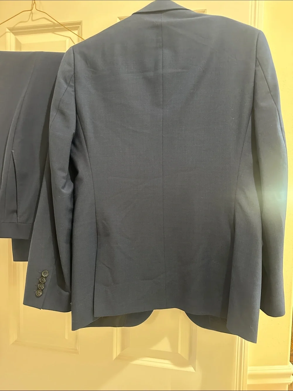 Men's Classic Navy Suit Jacket & Trousers